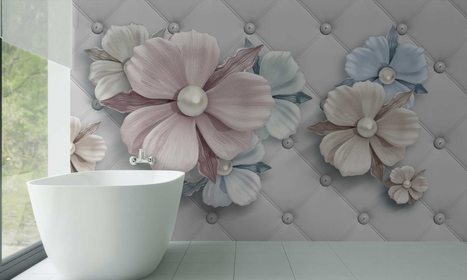 Фотошпалери текстура квітів і перламутру