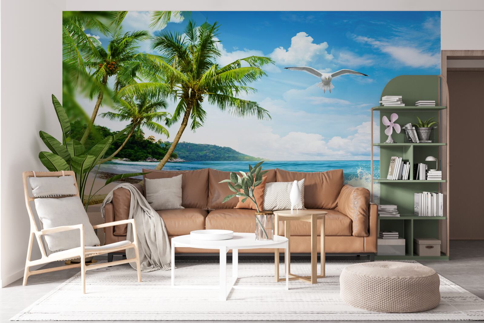 Фотошпалери прибережний пейзаж у тропіках