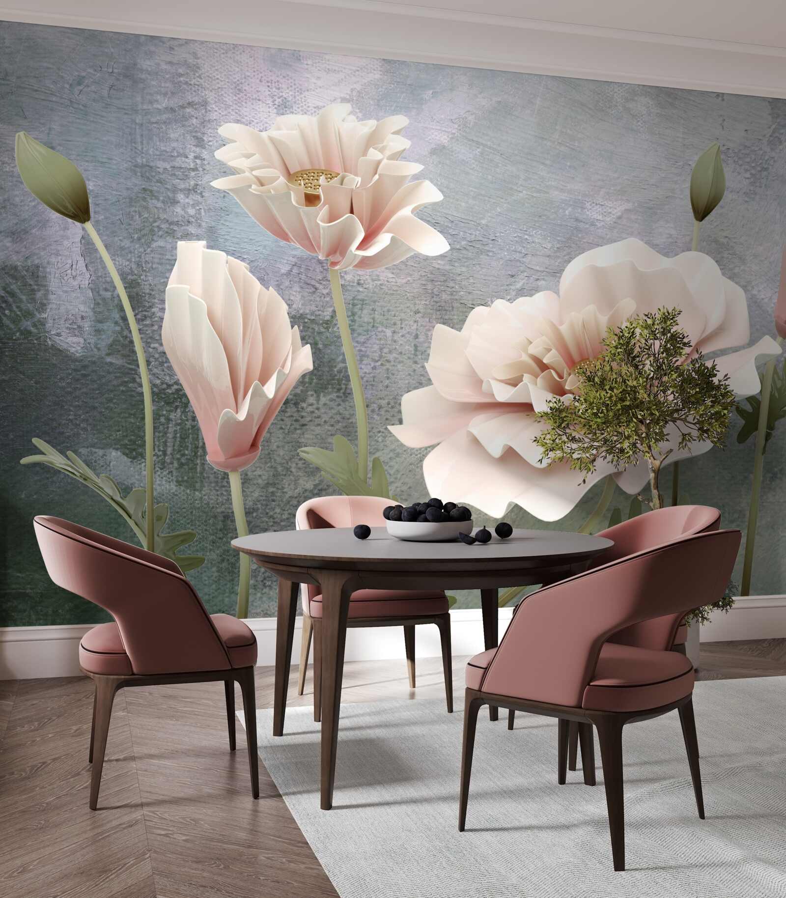 Фотошпалери після ночі, коли розпускаються бруньки