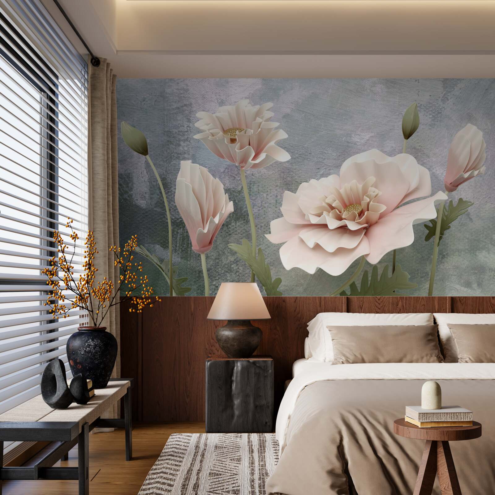 Фотошпалери після ночі, коли розпускаються бруньки