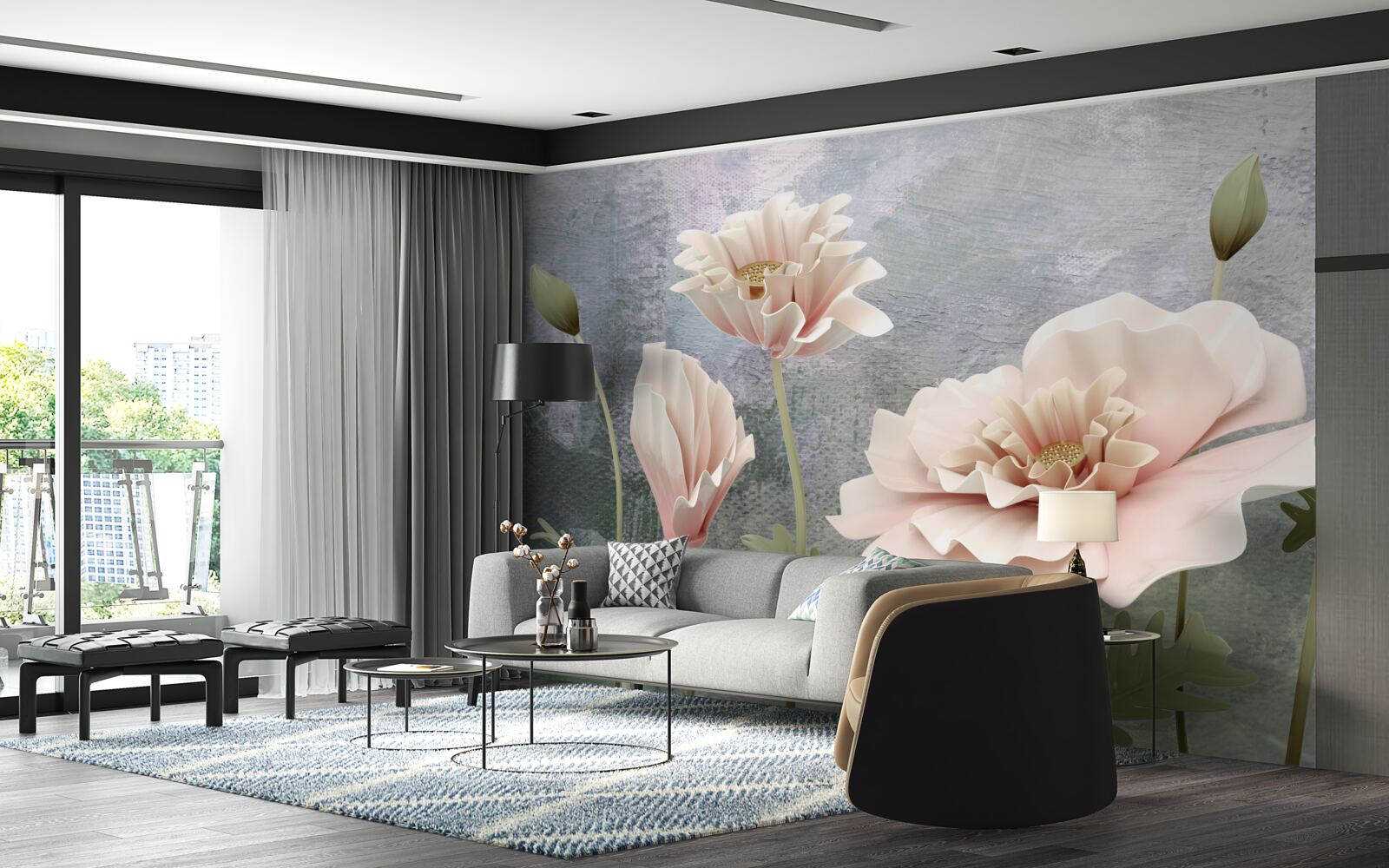 Фотошпалери після ночі, коли розпускаються бруньки