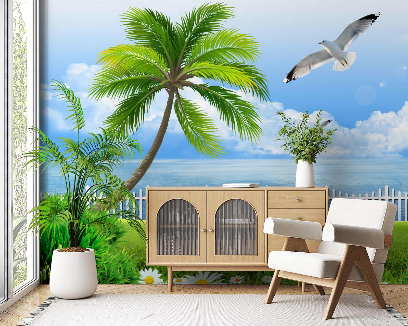 Фотошпалери сонячний день біля узбережжя