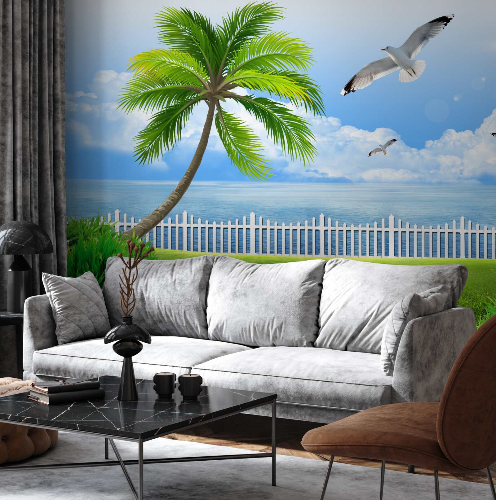 Фотошпалери сонячний день біля узбережжя