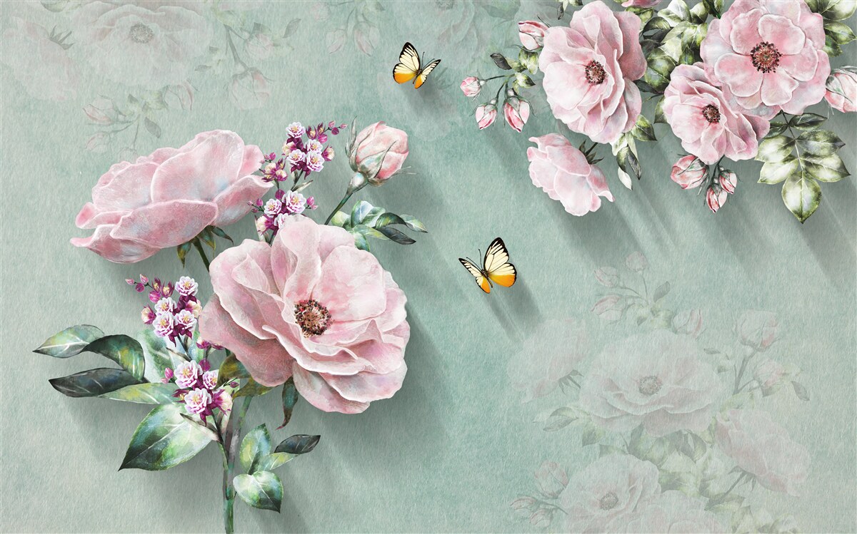 Фотошпалери гілки розкішних квітів