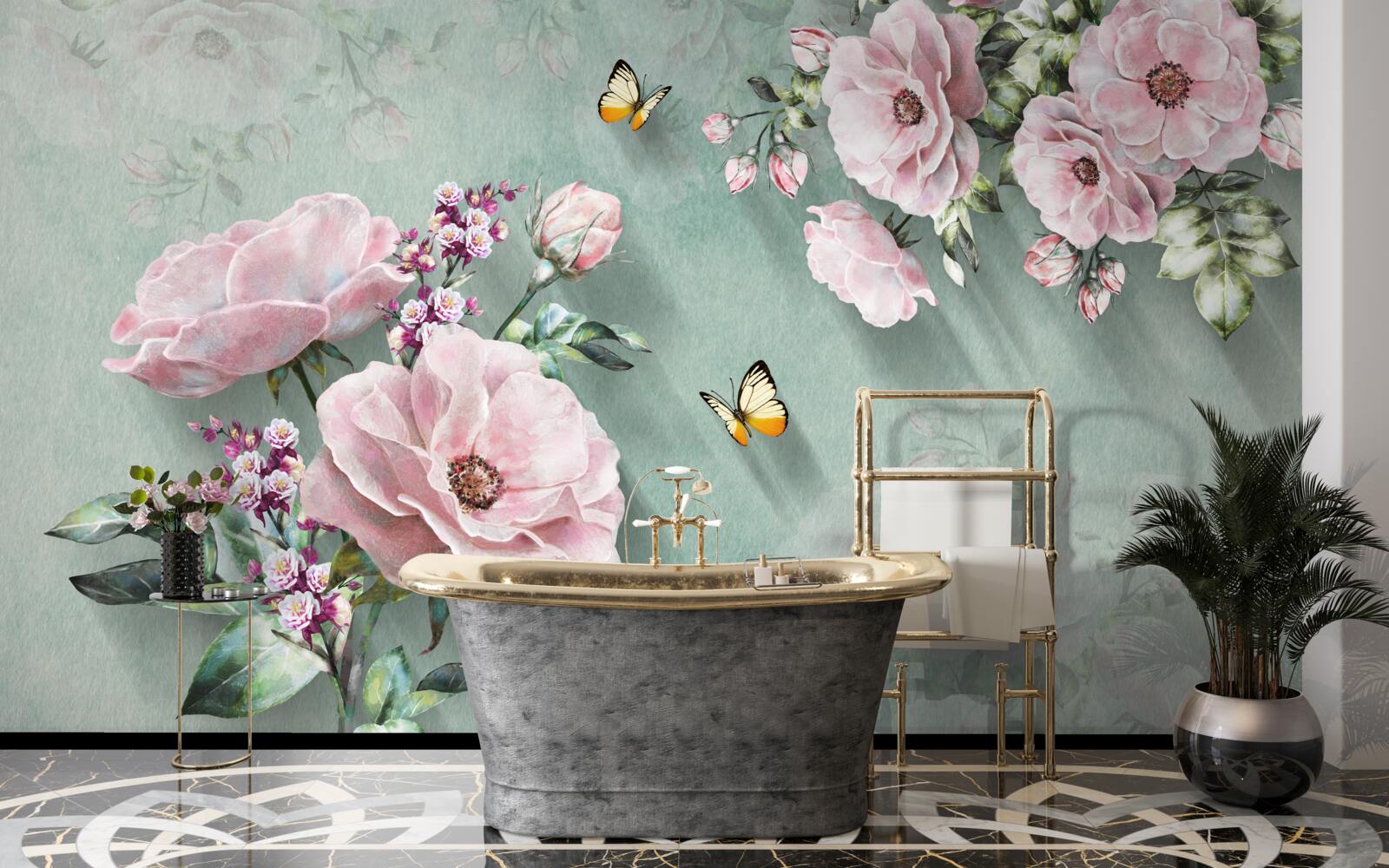 Фотошпалери гілки розкішних квітів