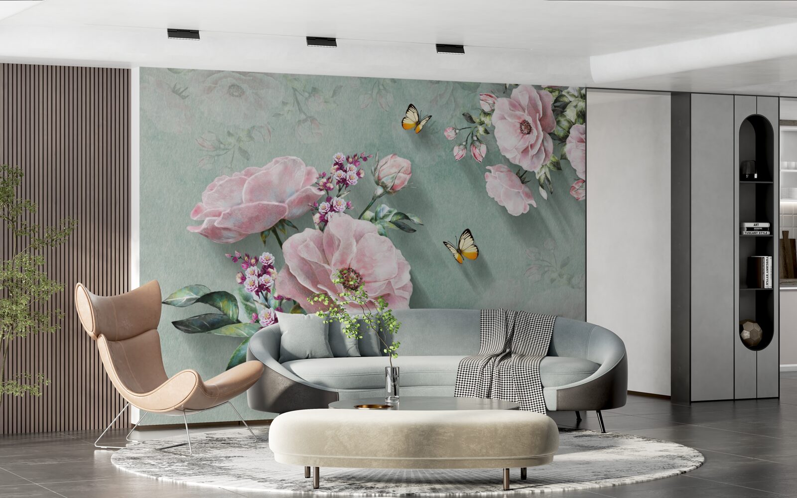 Фотошпалери гілки розкішних квітів