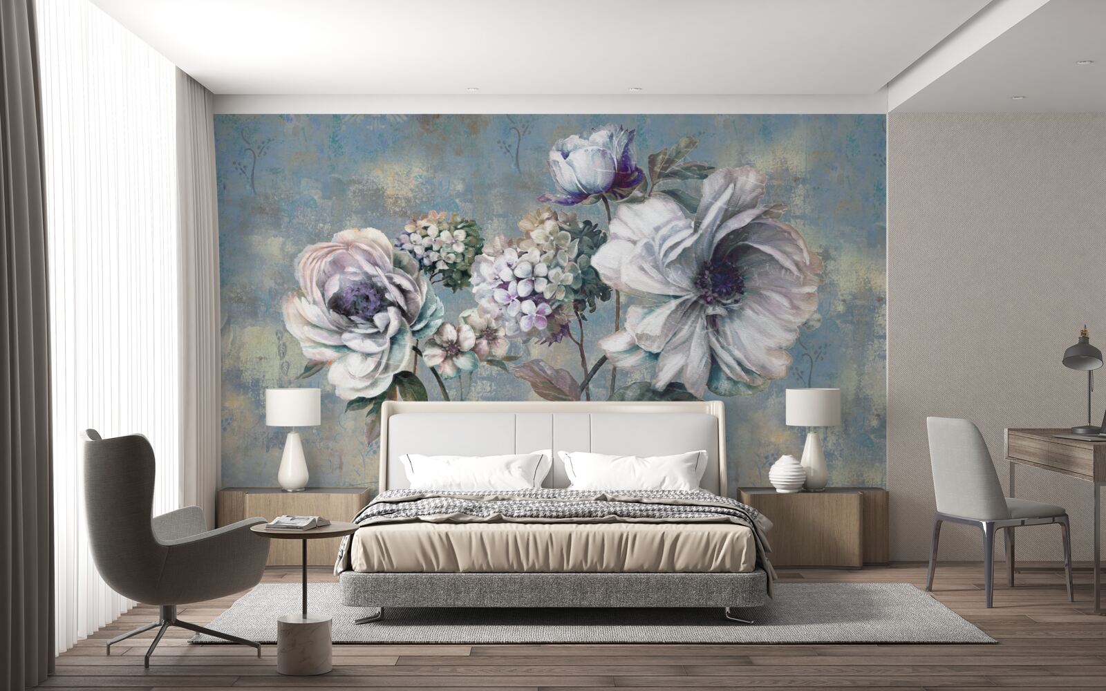 Фотошпалери літній букет квітів