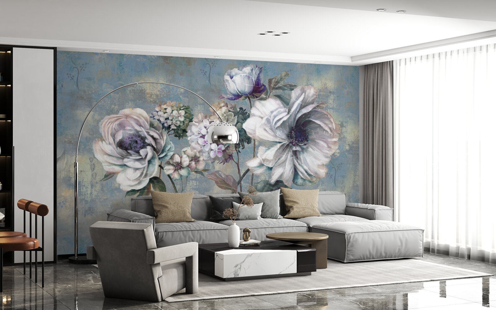 Фотошпалери літній букет квітів