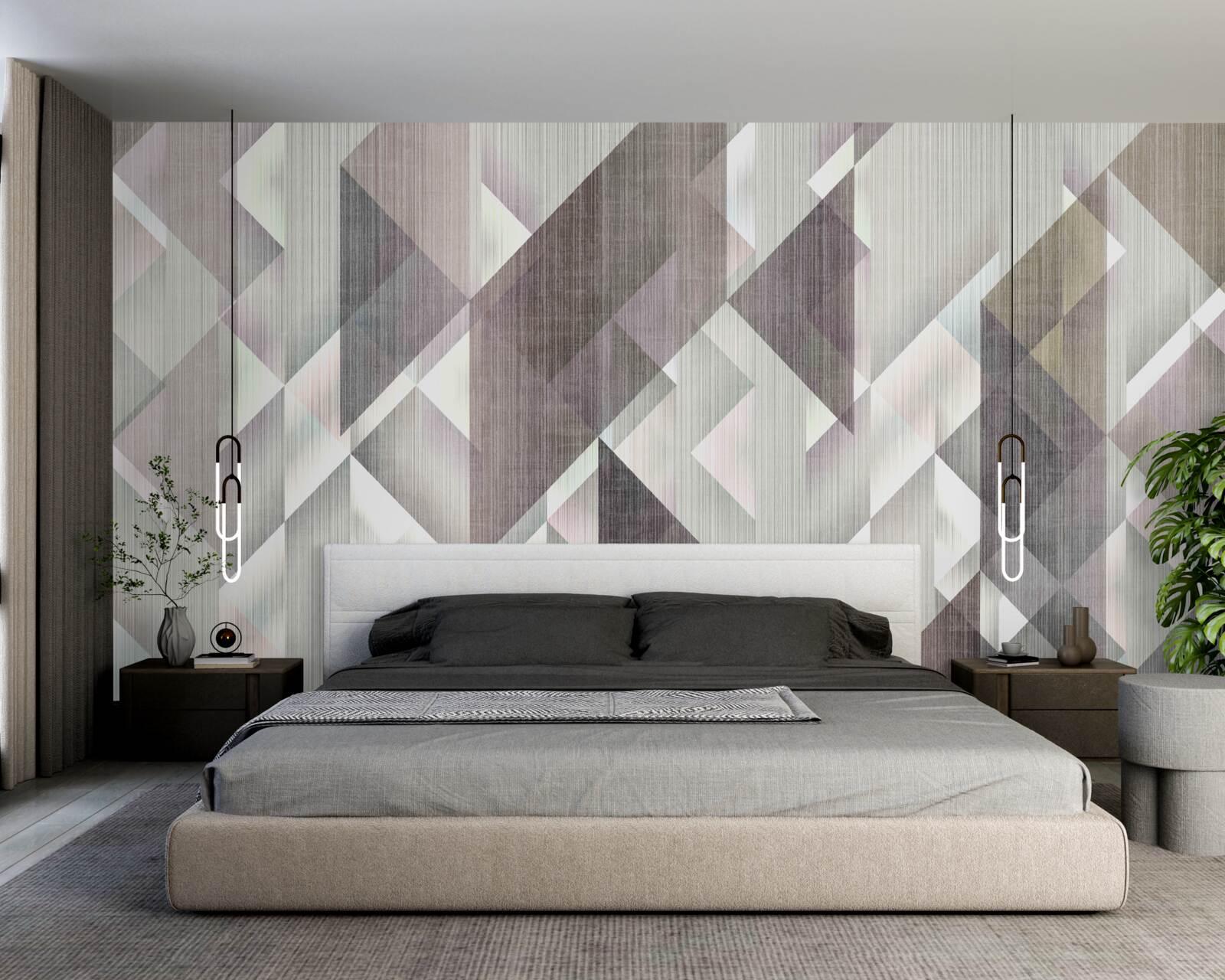 Фотошпалери вертикально розташовані геометричні фігури