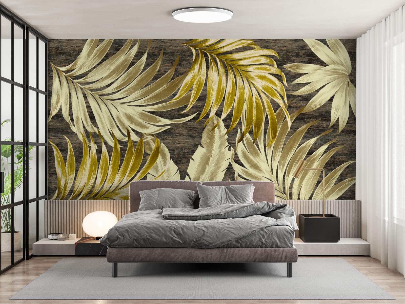 Фотошпалери листя тропічних дерев