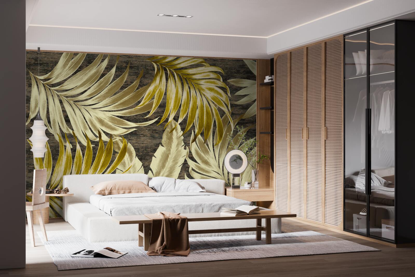 Фотошпалери листя тропічних дерев