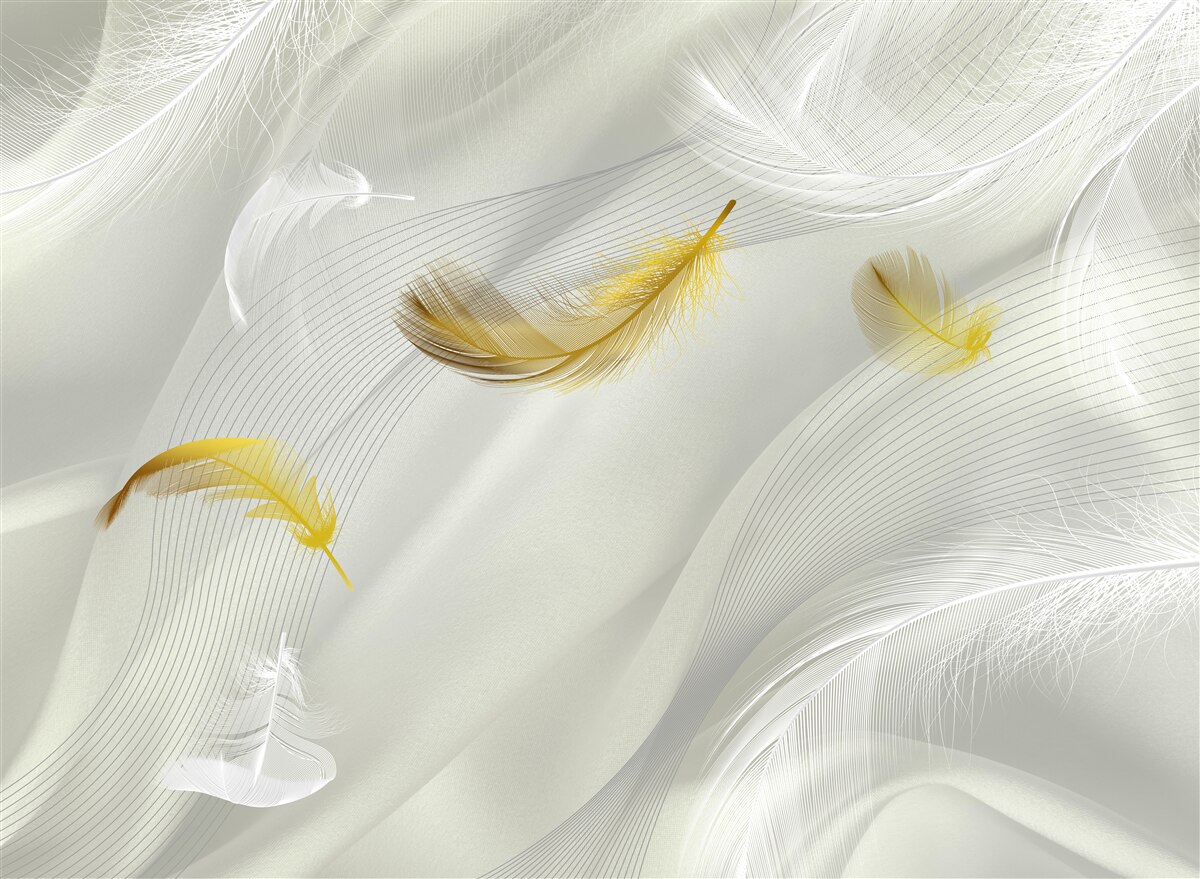 Фотошпалери золоті крила в польоті