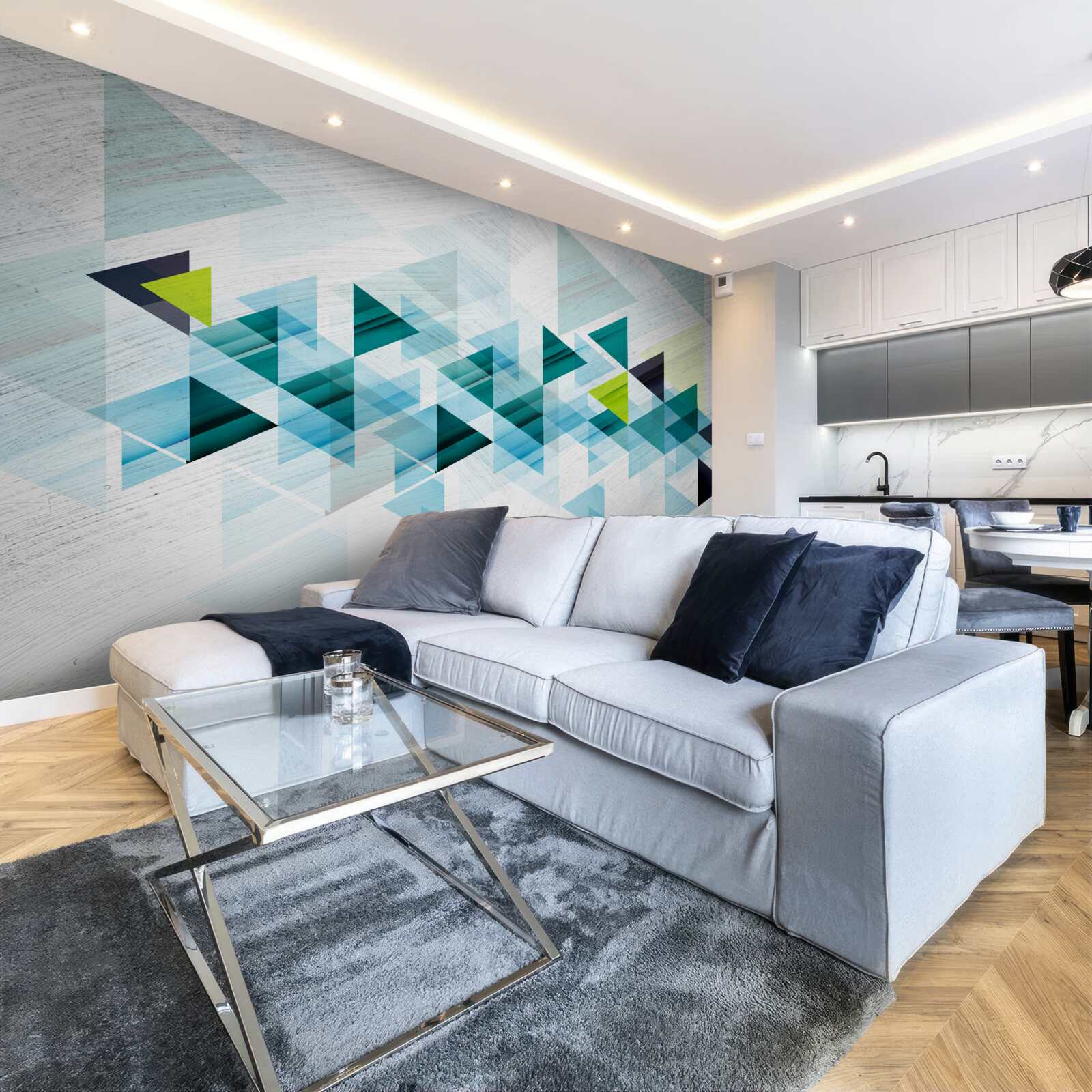 Фотошпалери трикутна абстракція