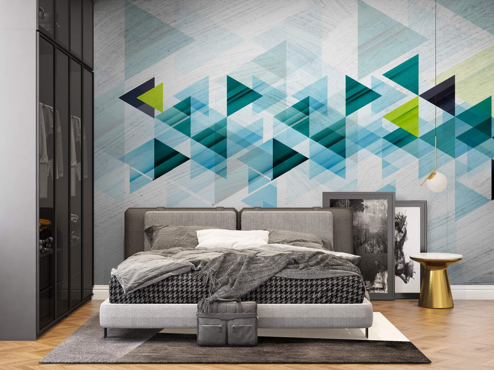 Фотошпалери трикутна абстракція