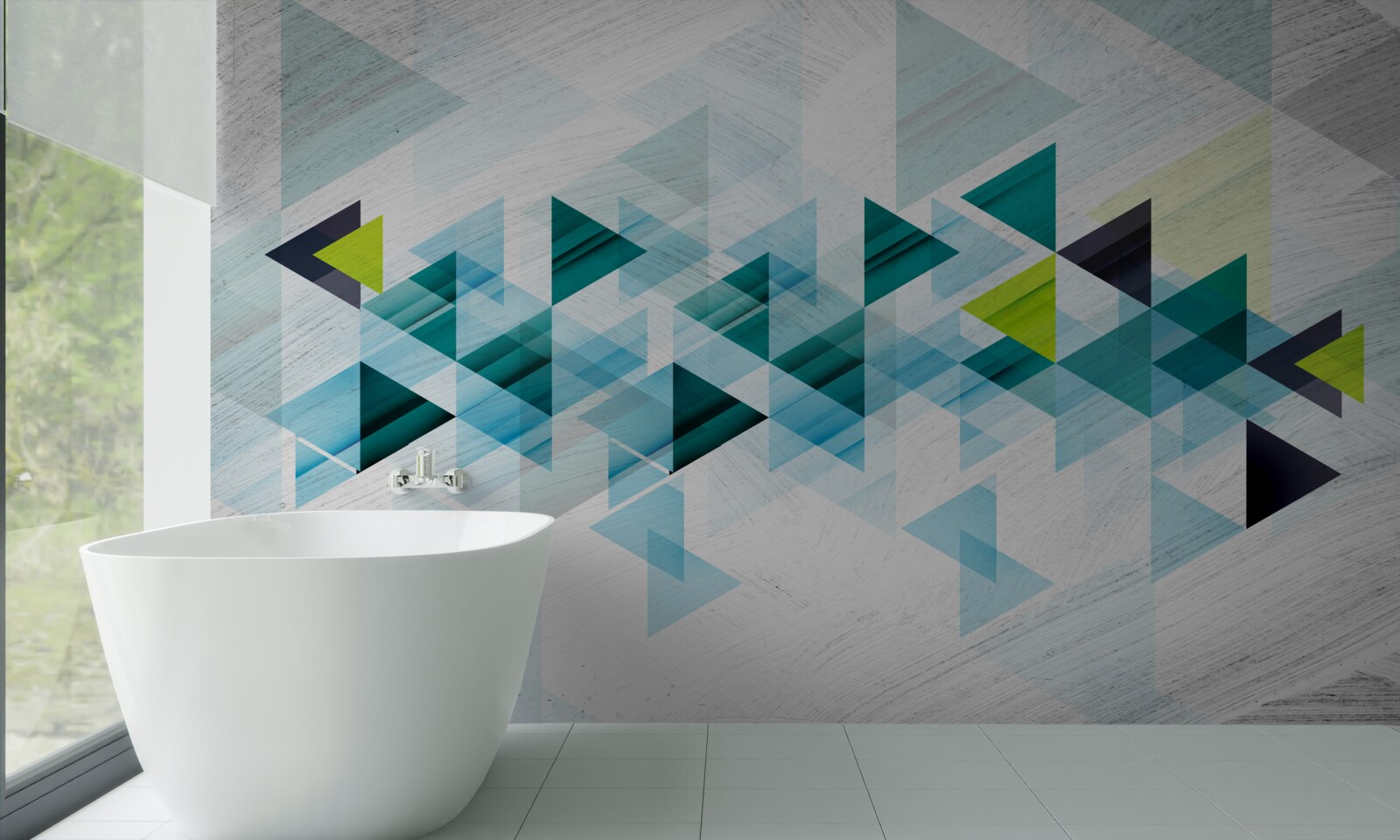 Фотошпалери трикутна абстракція