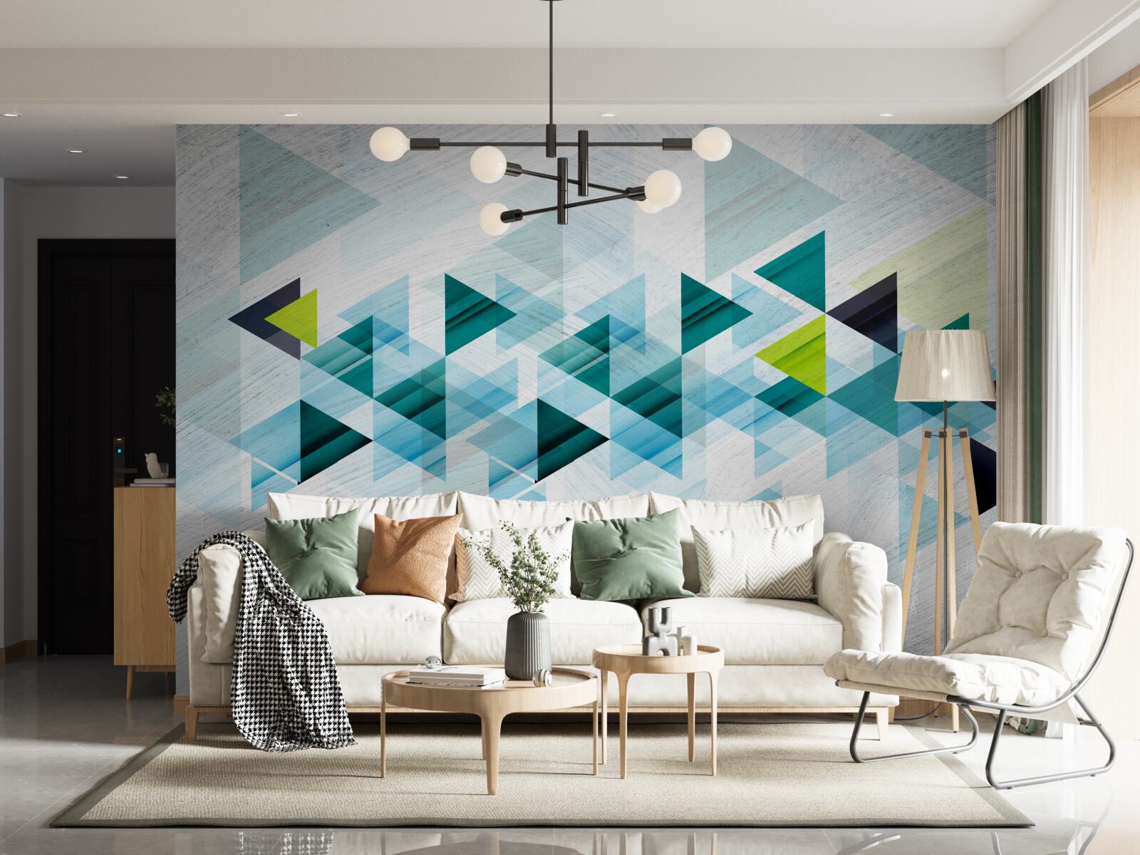 Фотошпалери трикутна абстракція