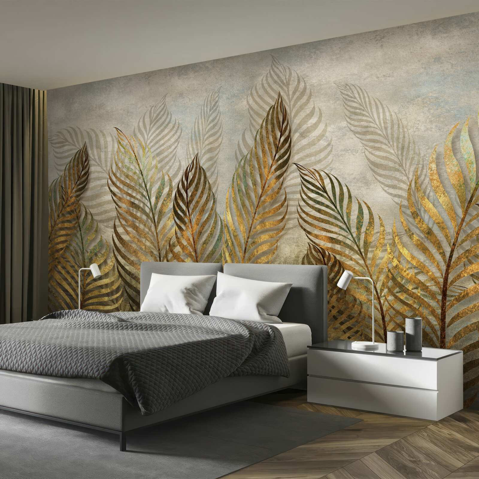 Фотошпалери витончене листя папороті