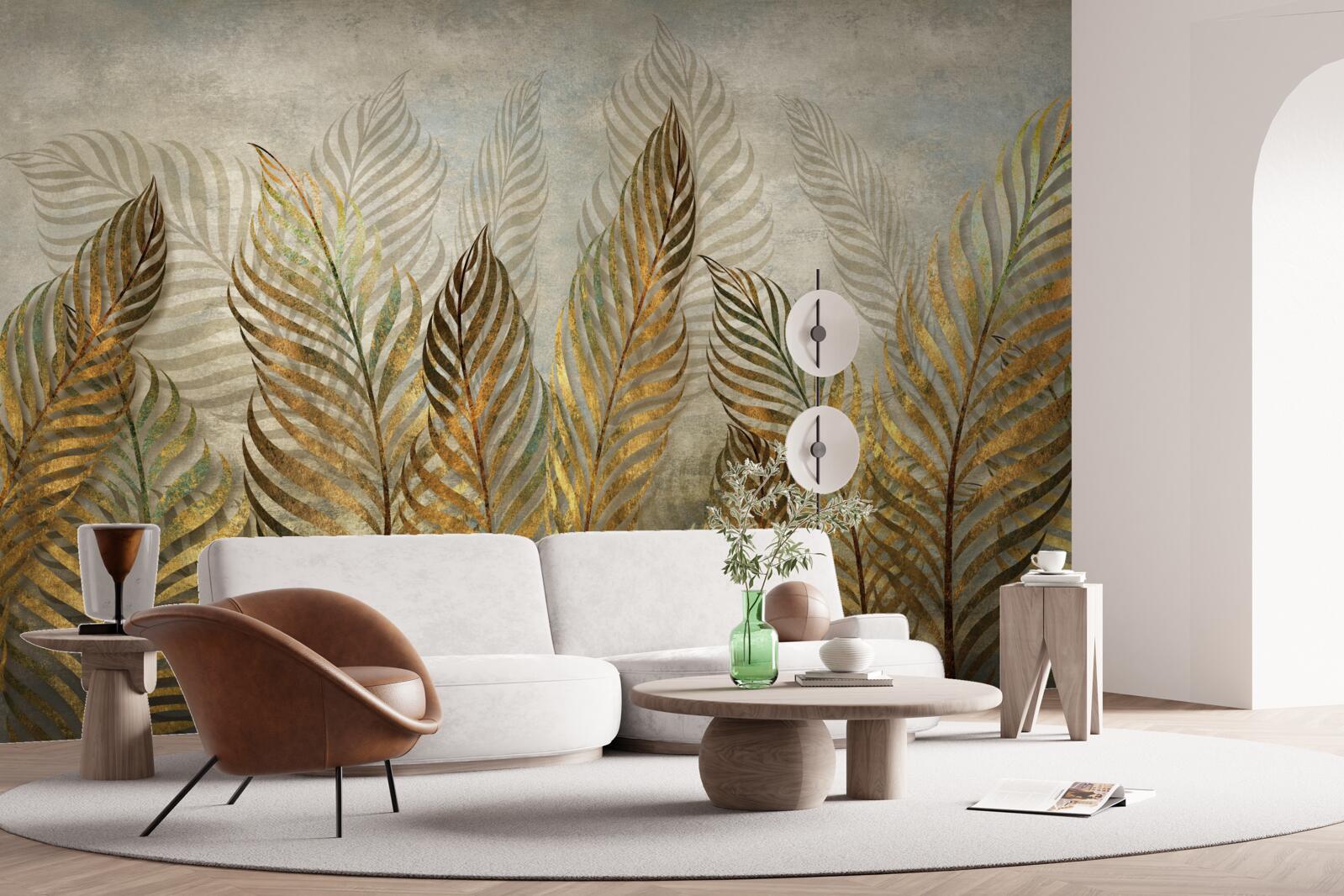 Фотошпалери витончене листя папороті