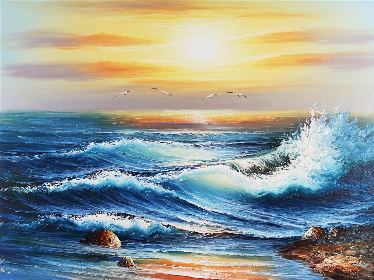 Фотошпалери розлючені океанські хвилі