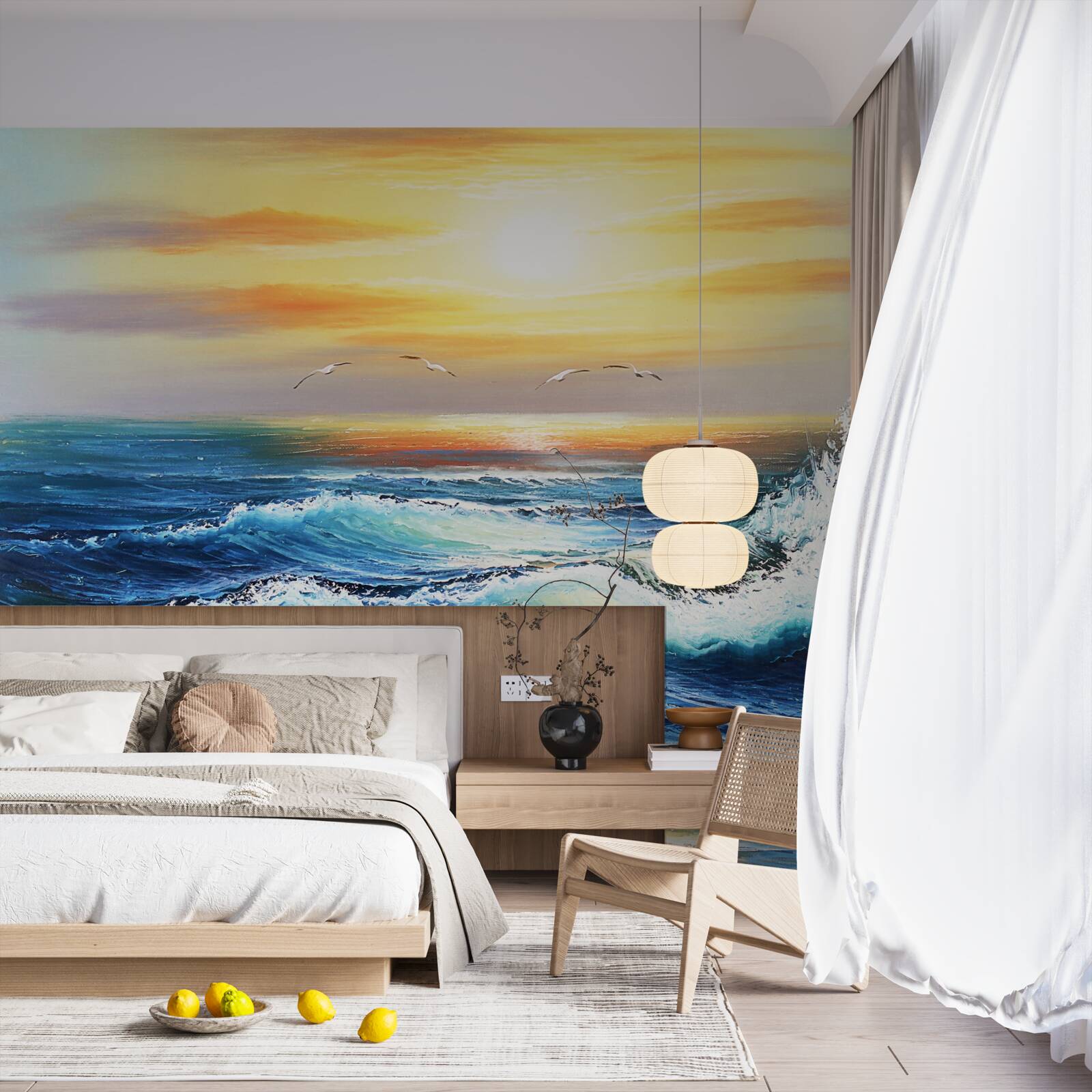 Фотошпалери розлючені океанські хвилі