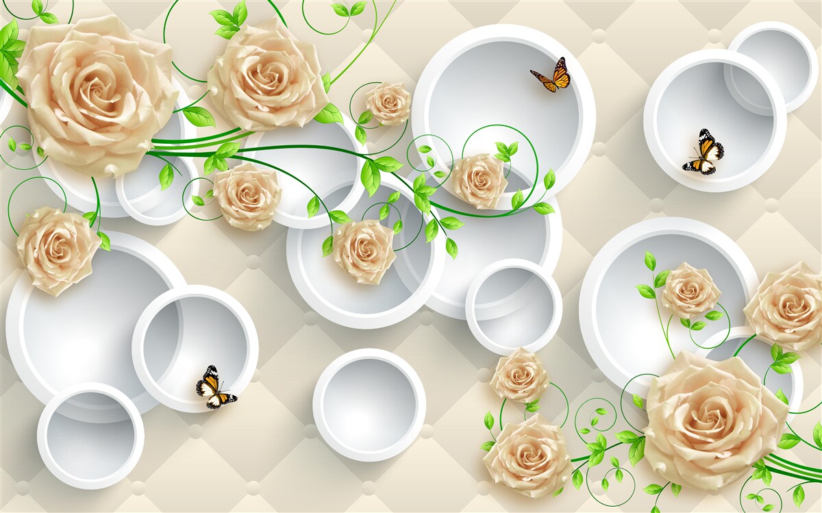 Фотошпалери кола з рожевим візерунком