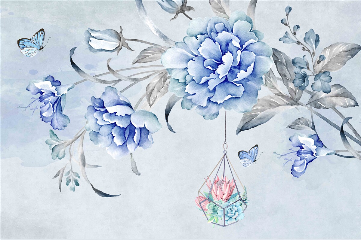 Фотошпалери гілочка блакитної мімози