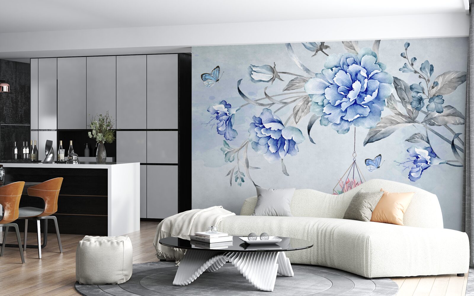 Фотошпалери гілочка блакитної мімози