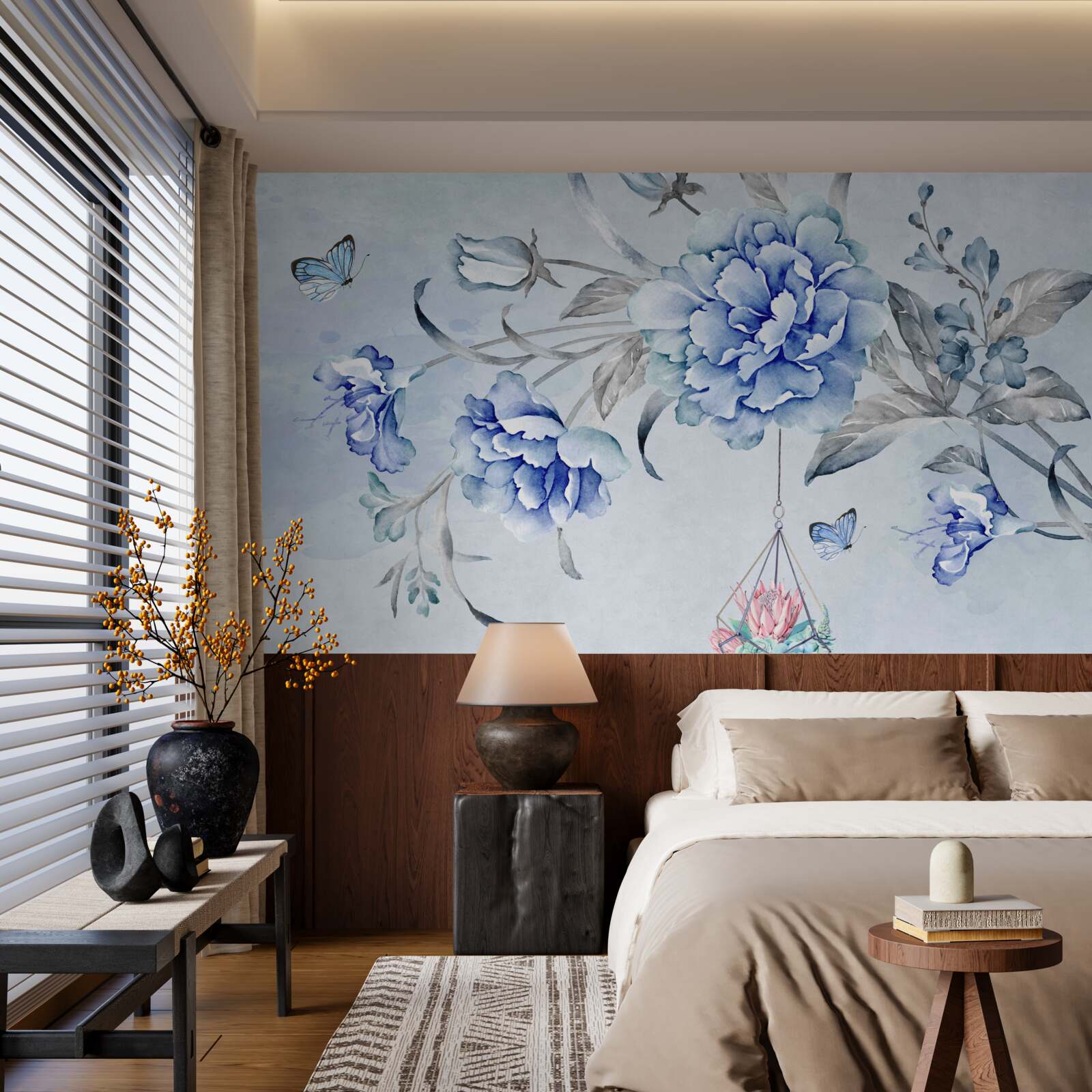 Фотошпалери гілочка блакитної мімози