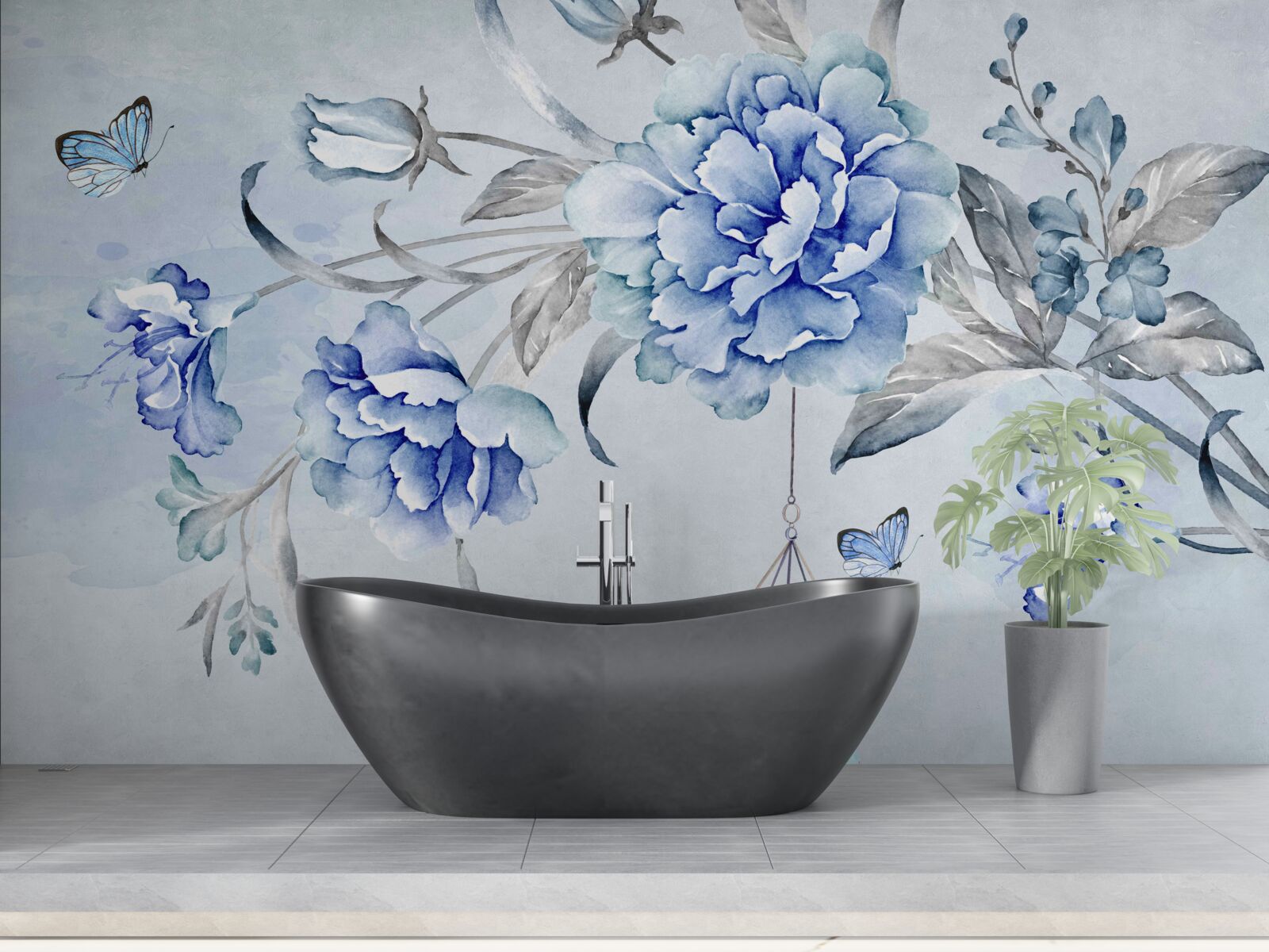 Фотошпалери гілочка блакитної мімози