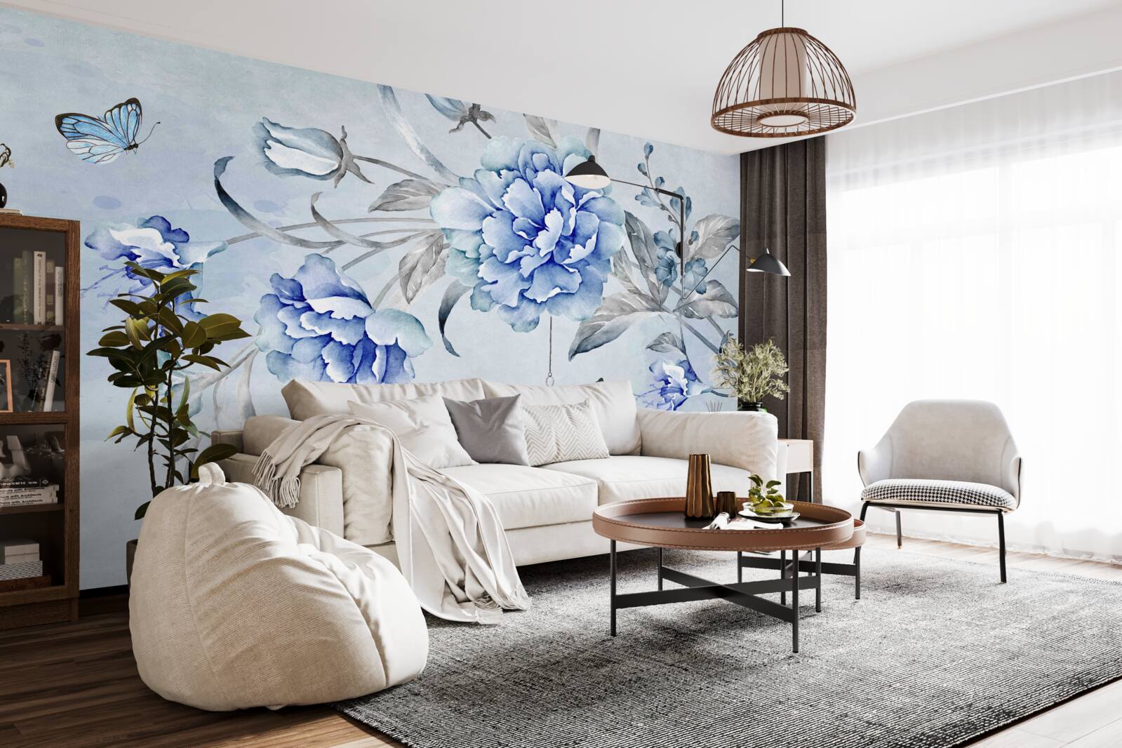 Фотошпалери гілочка блакитної мімози