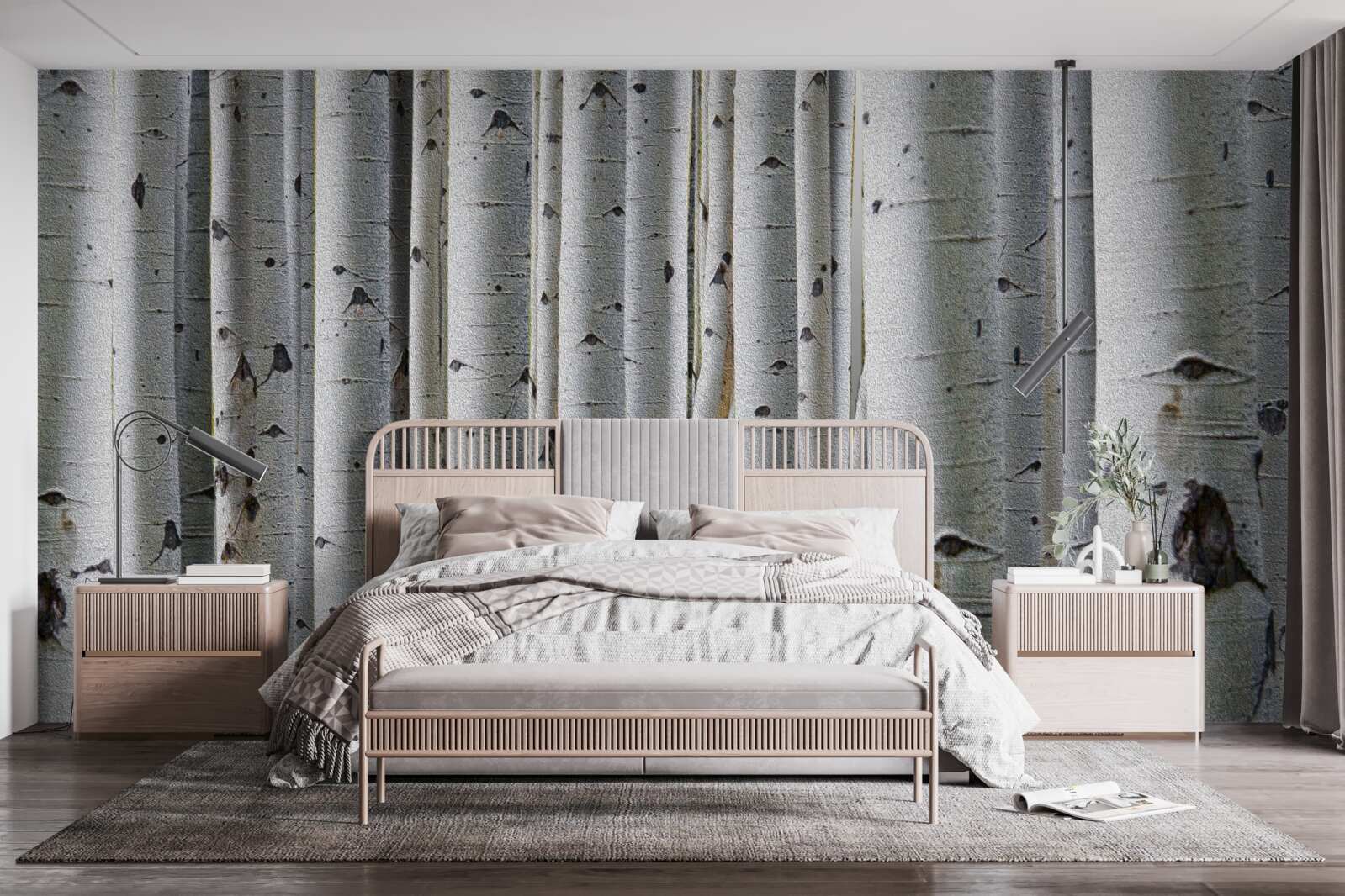 Фотошпалери березовий ліс