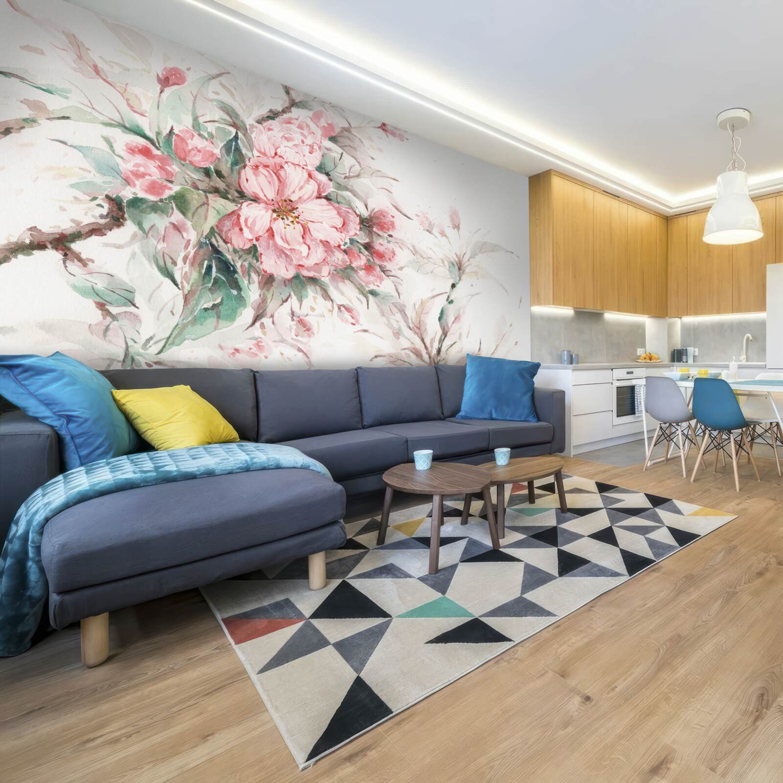 Фотошпалери світла гілка розкішної сакури