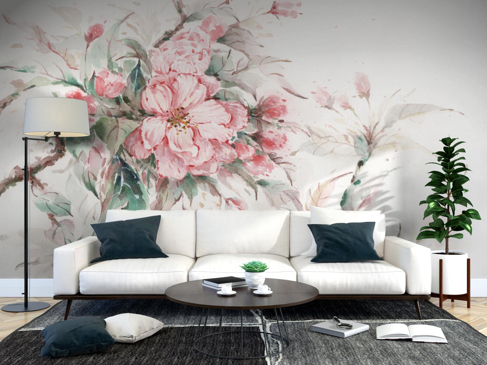 Фотошпалери світла гілка розкішної сакури