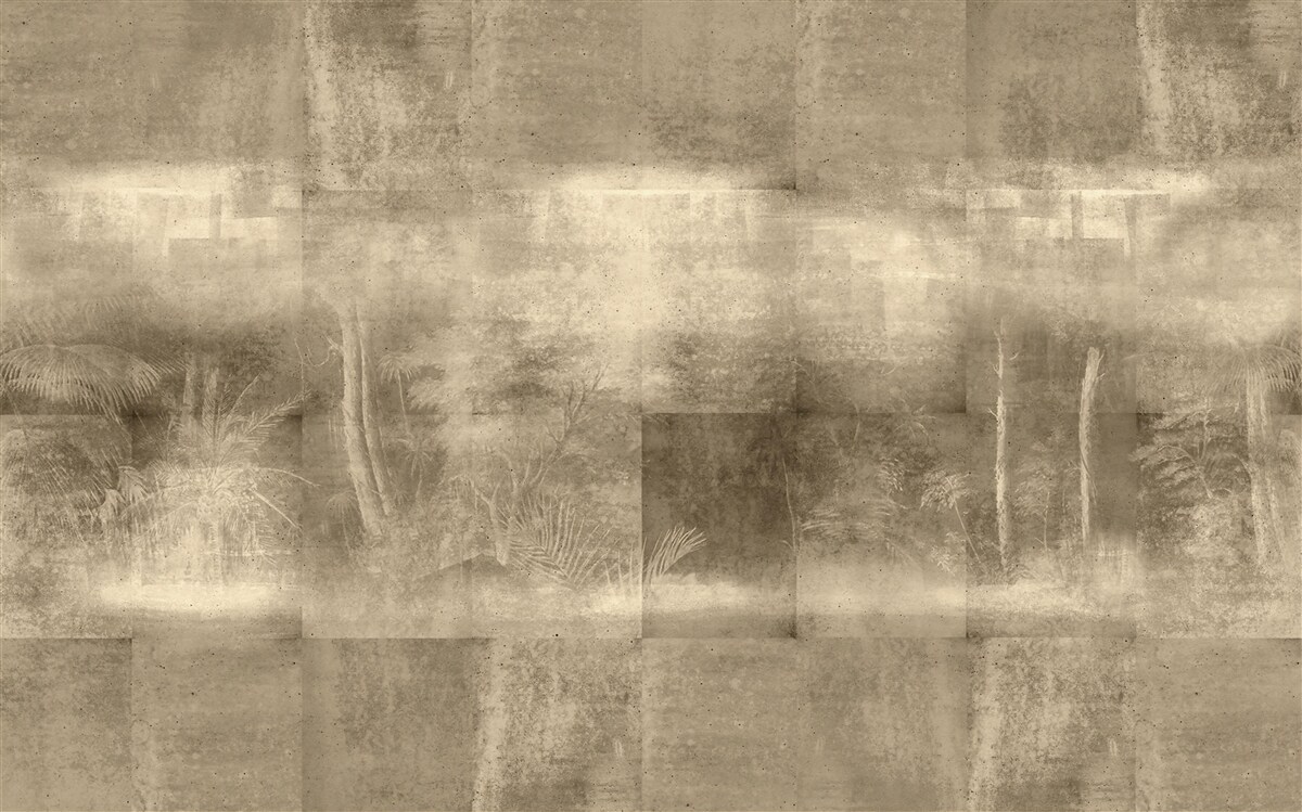 Фотошпалери нічний дощ кольору сепії