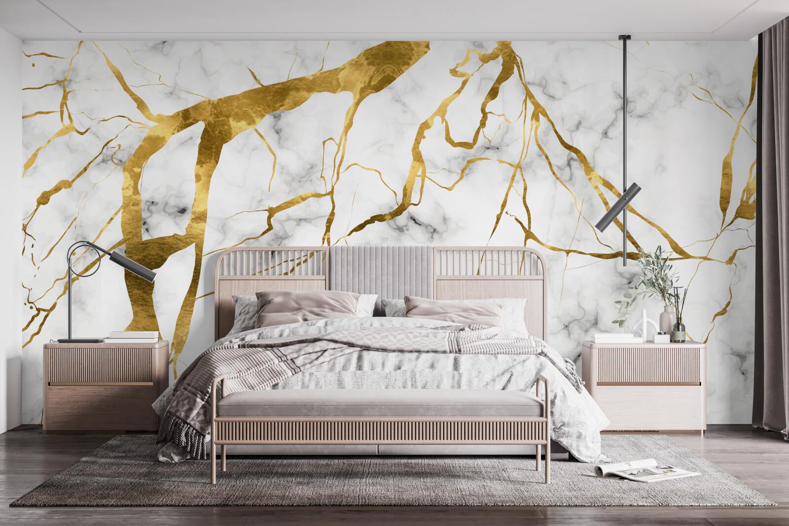 Фотошпалери нічне небо осяяне блискавками