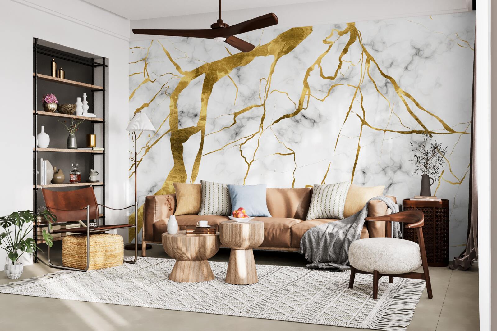 Фотошпалери нічне небо осяяне блискавками