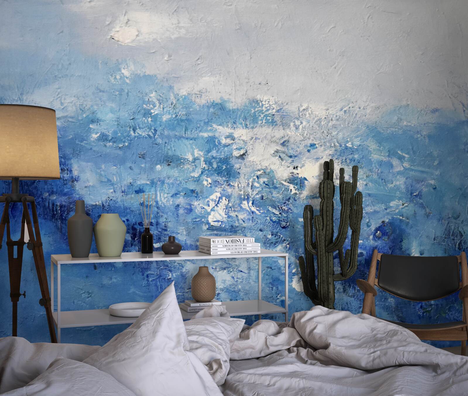 Фотошпалери нічний дощ у лісі