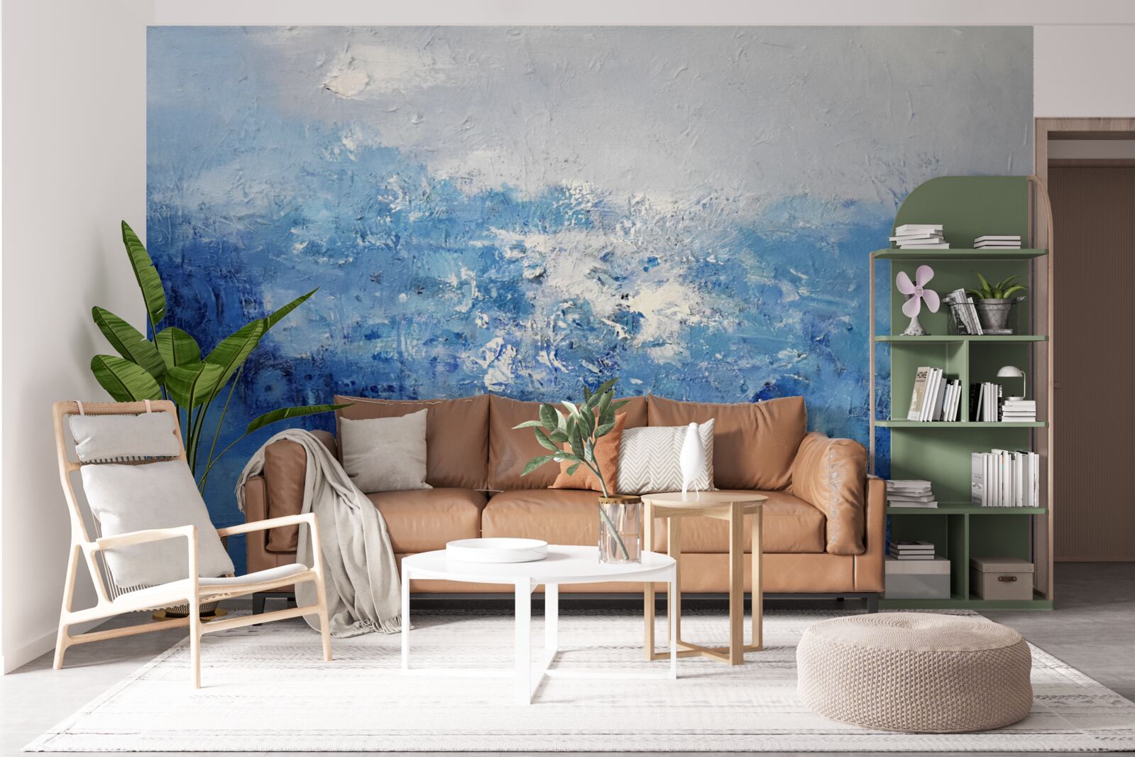 Фотошпалери нічний дощ у лісі