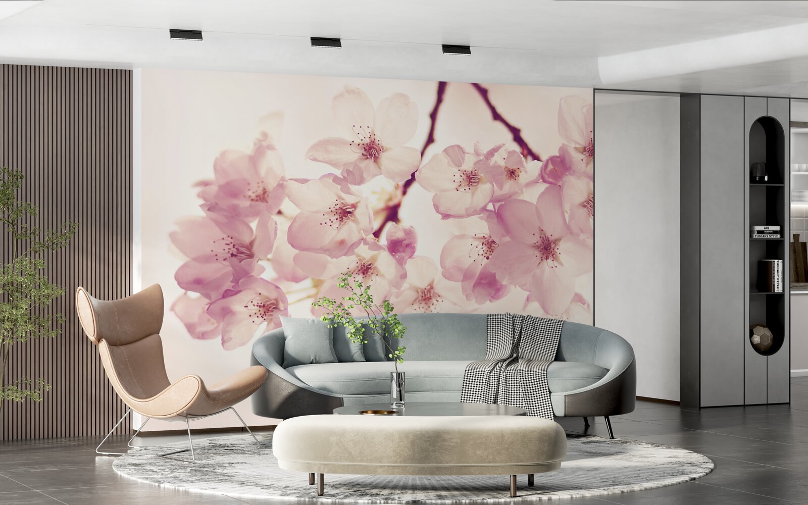 Фотошпалери цвітіння дикої вишні, сповнене ніжності