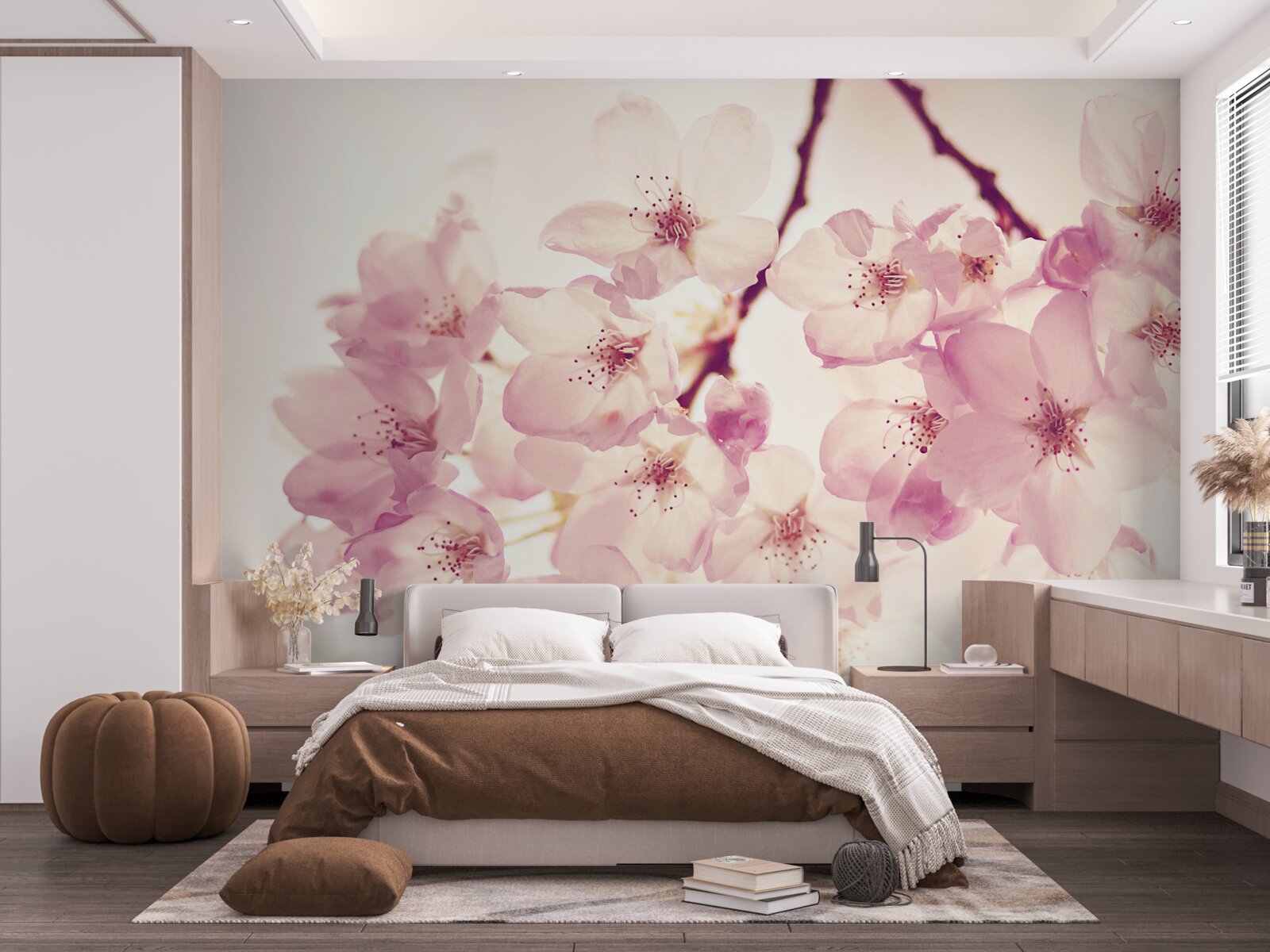 Фотошпалери цвітіння дикої вишні, сповнене ніжності