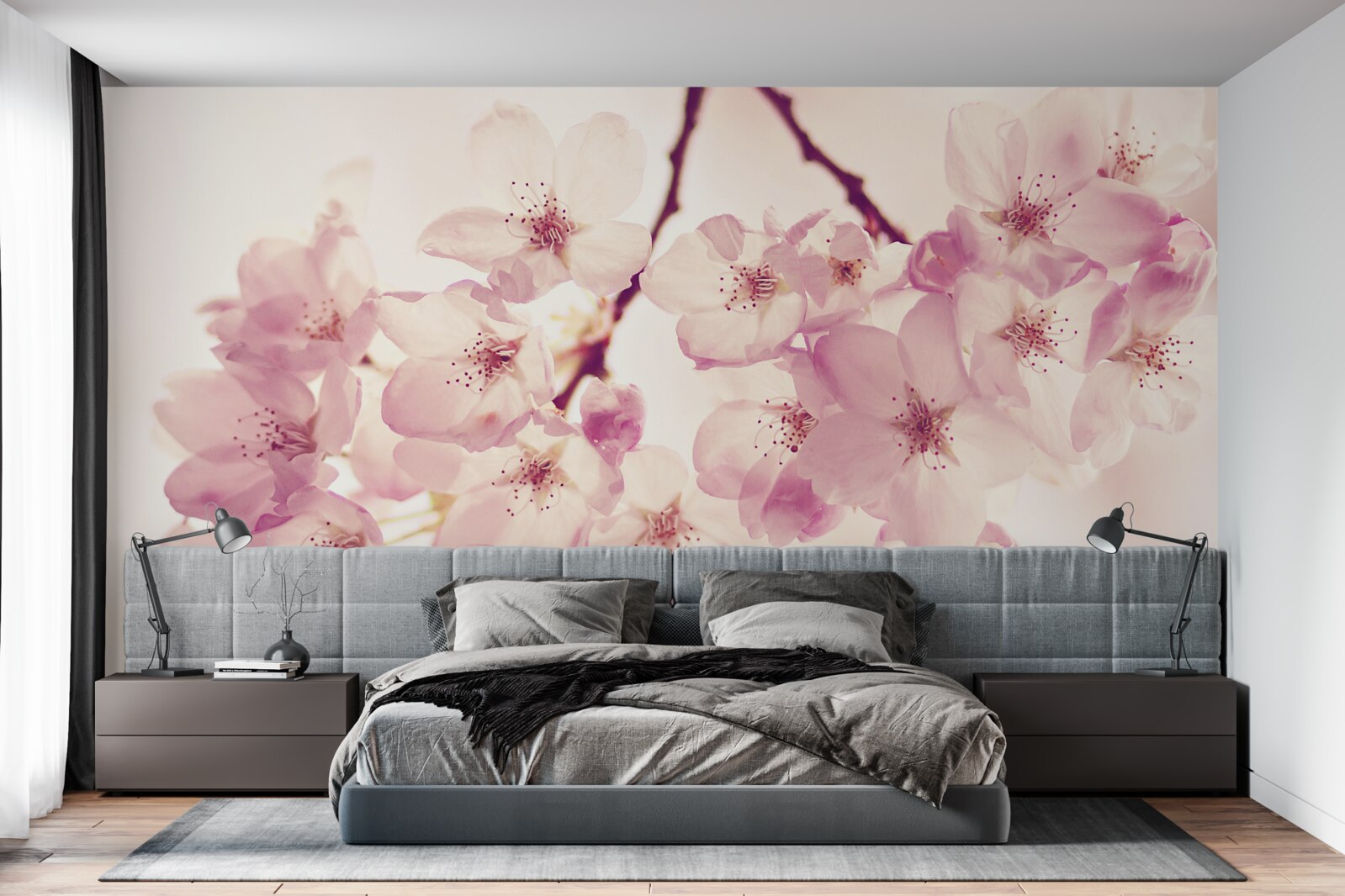 Фотошпалери цвітіння дикої вишні, сповнене ніжності