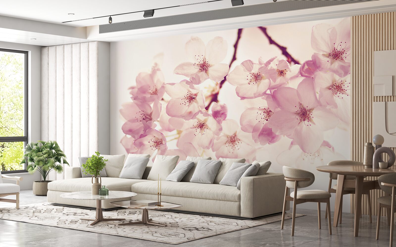 Фотошпалери цвітіння дикої вишні, сповнене ніжності