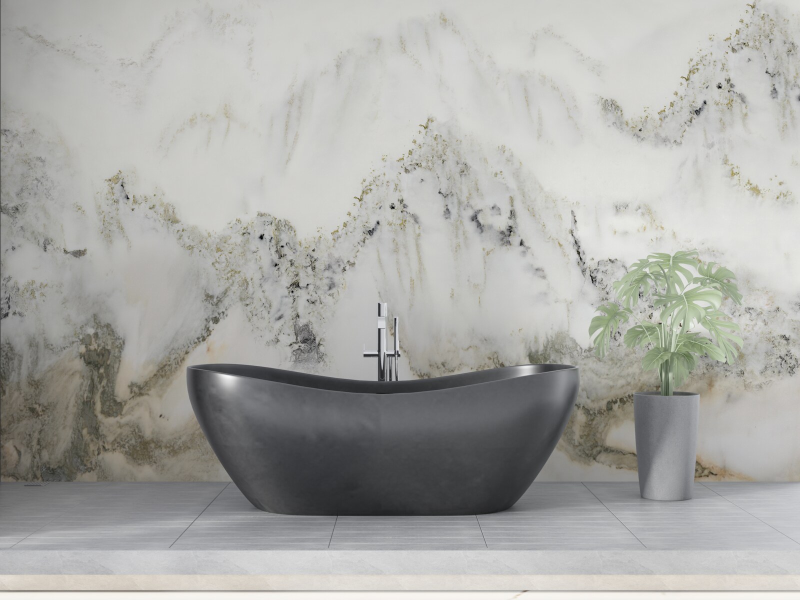 Фотошпалери дощ у японському саду