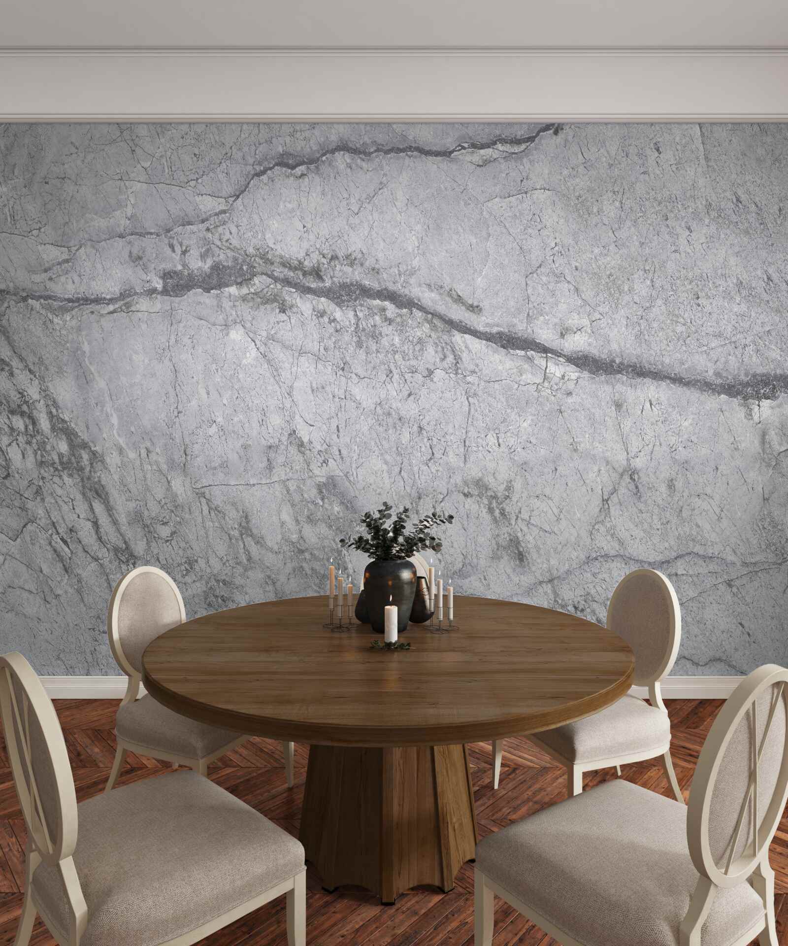 Фотошпалери сірий мармур