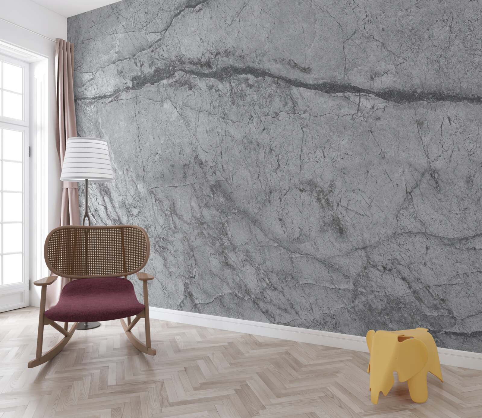 Фотошпалери сірий мармур