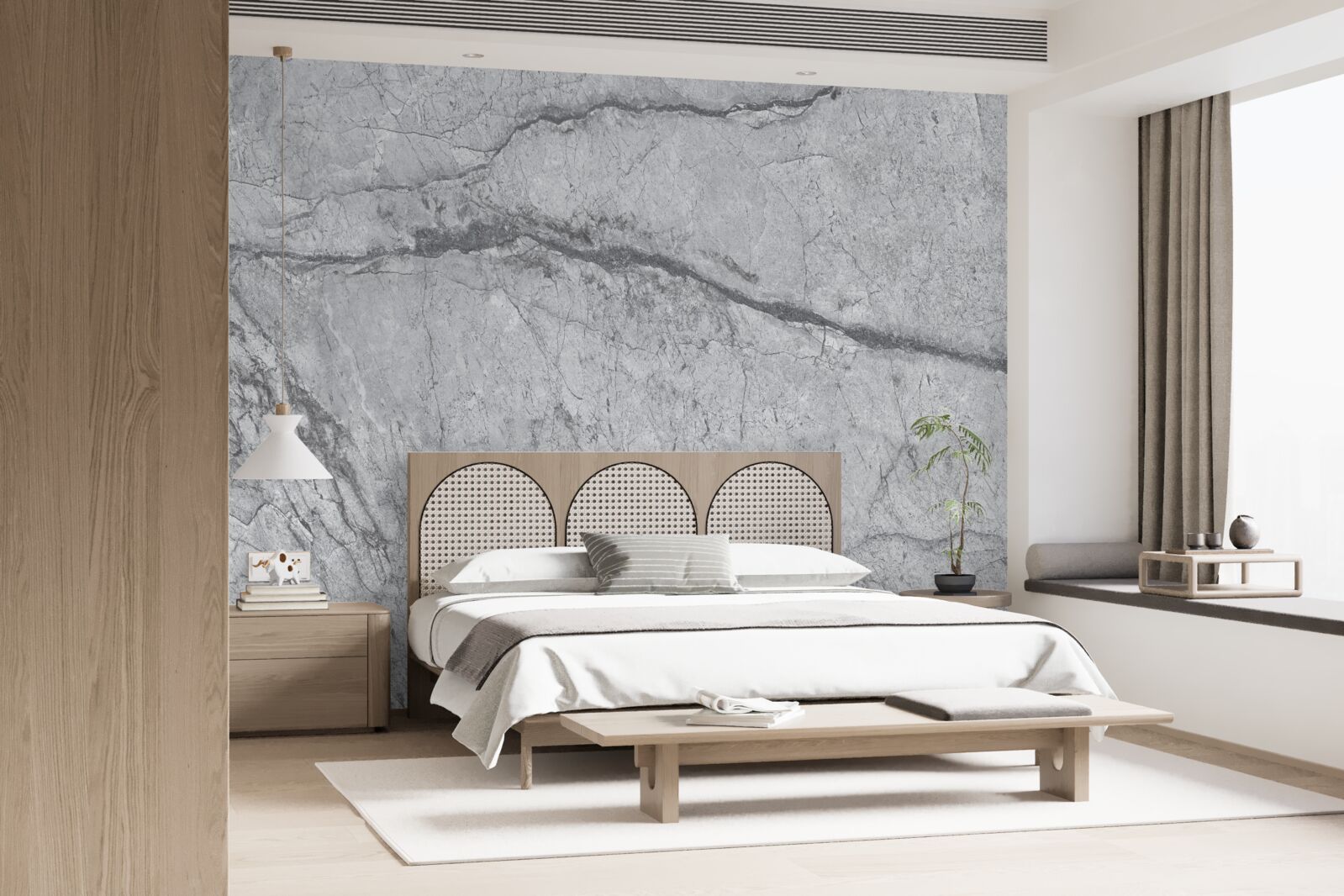 Фотошпалери сірий мармур