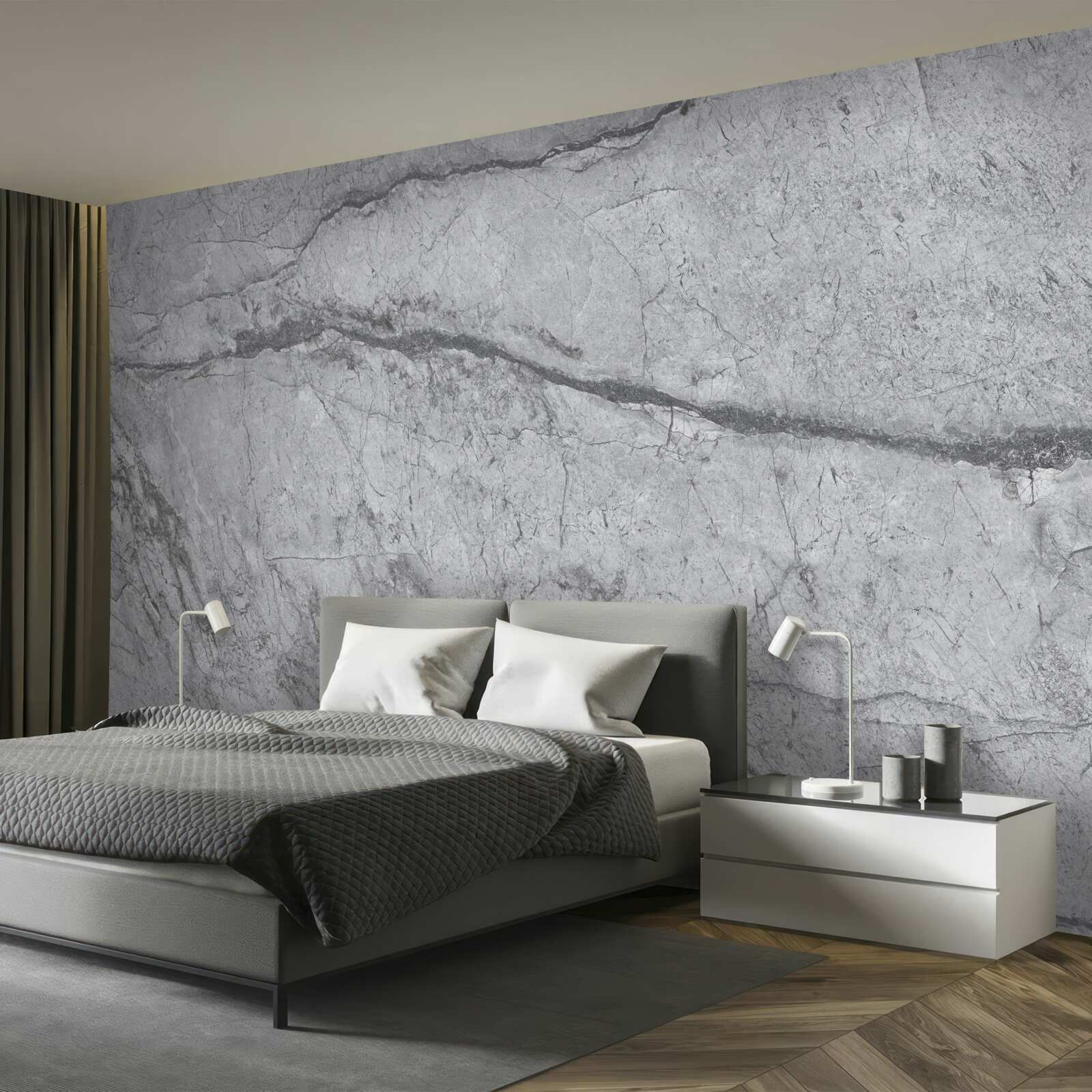 Фотошпалери сірий мармур