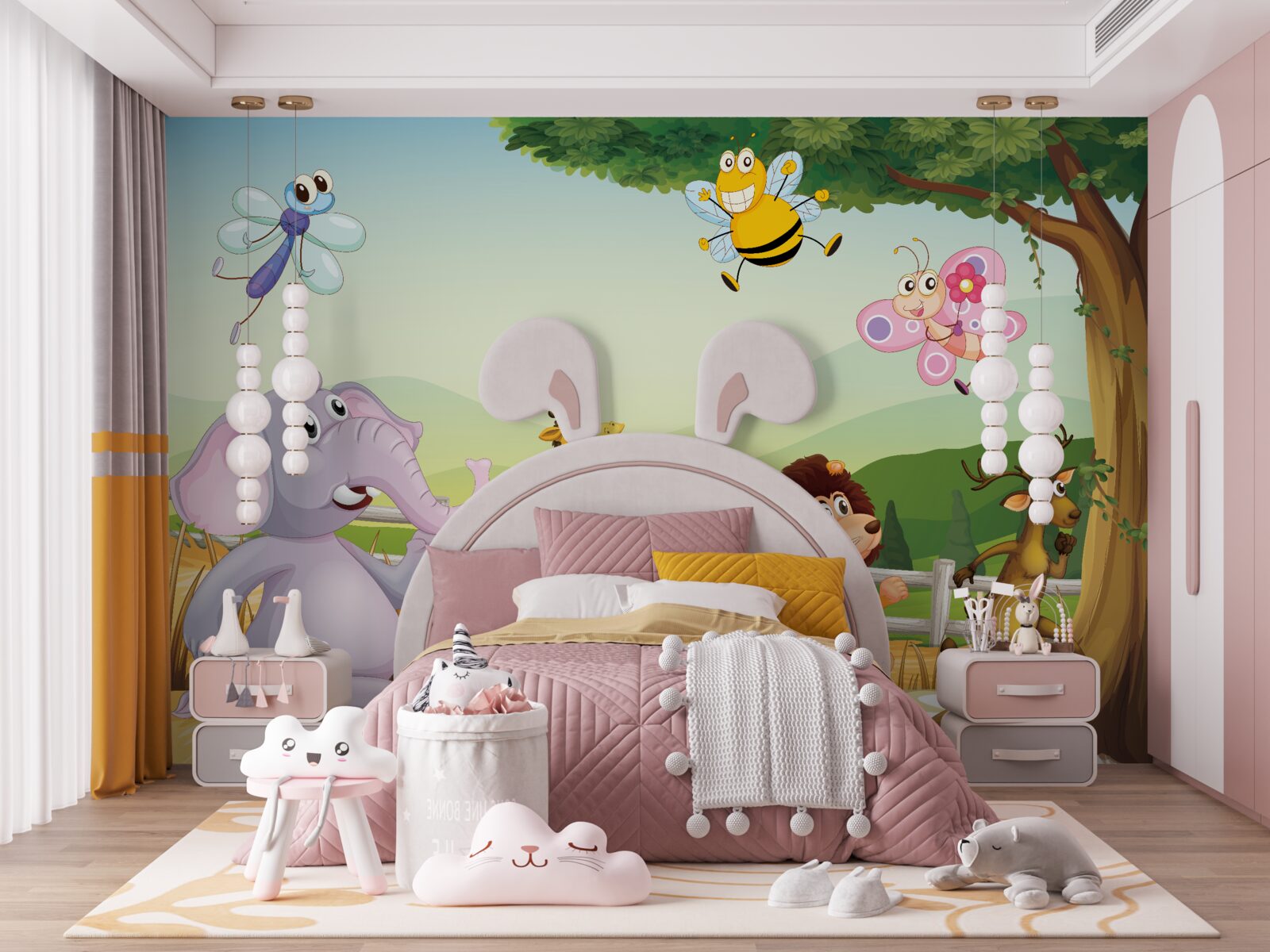 Фотошпалери тварини, що бігають по полю