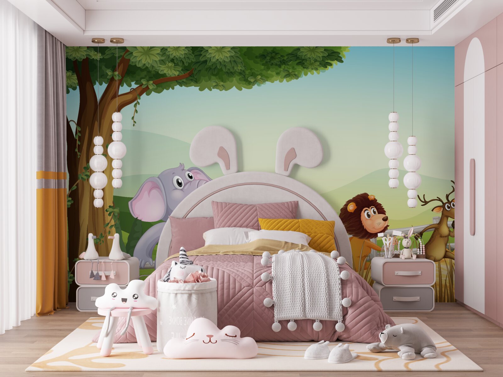 Фотошпалери дитячі тварини в русі