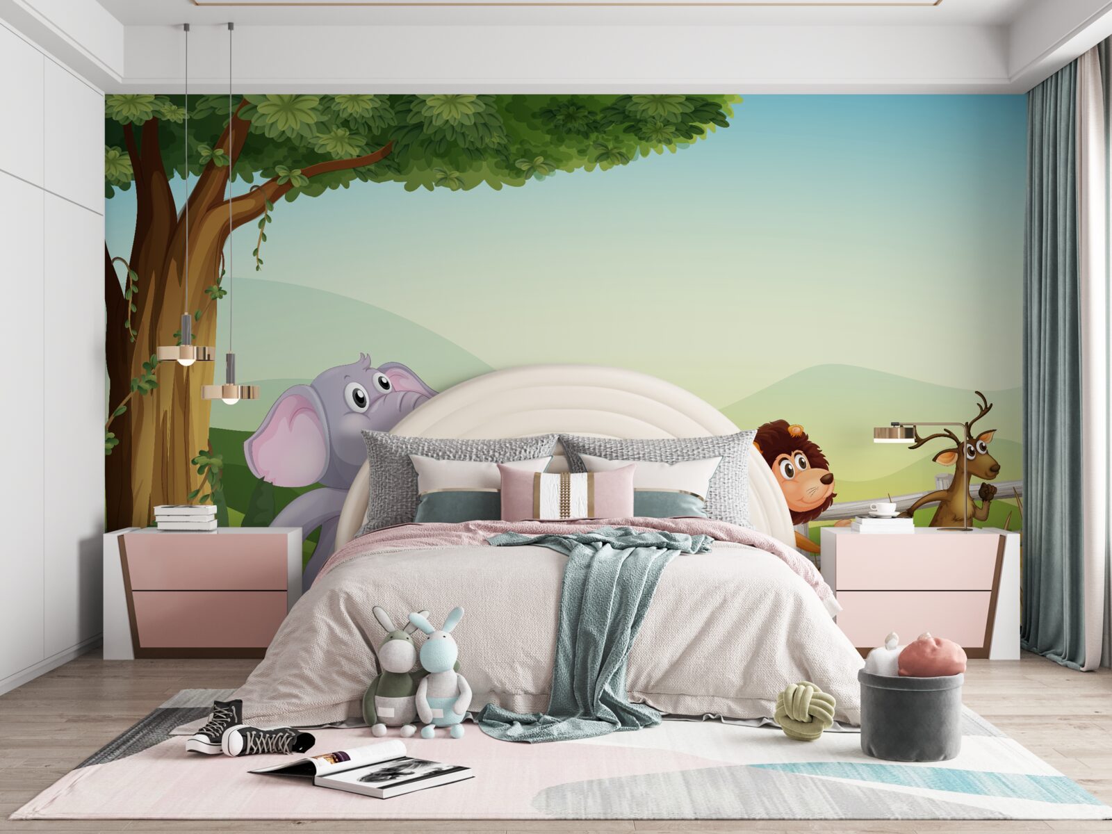 Фотошпалери дитячі тварини в русі